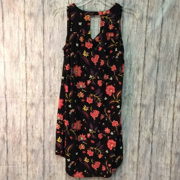 Old Navy keyhole high low floral dress tunic style - Picture 4 of 6
